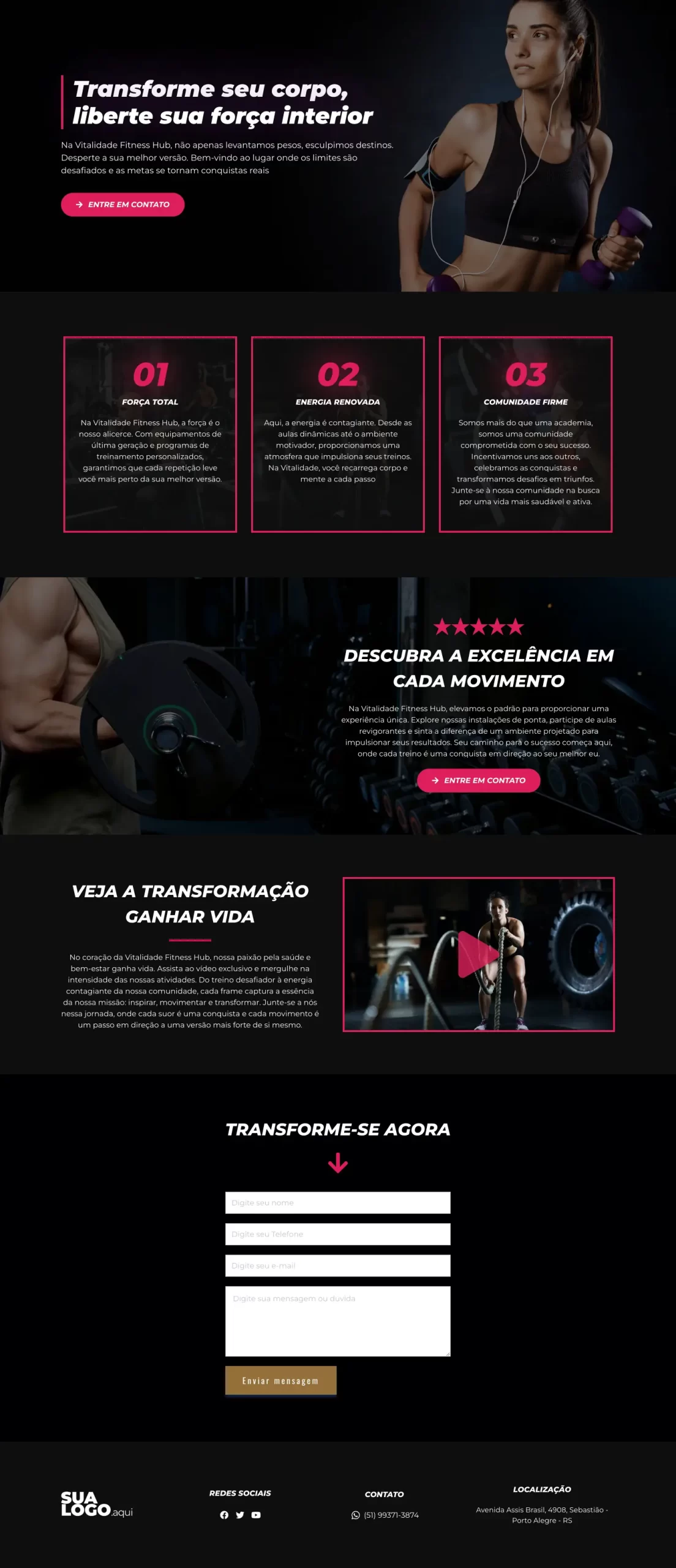 Landing Page - Academia