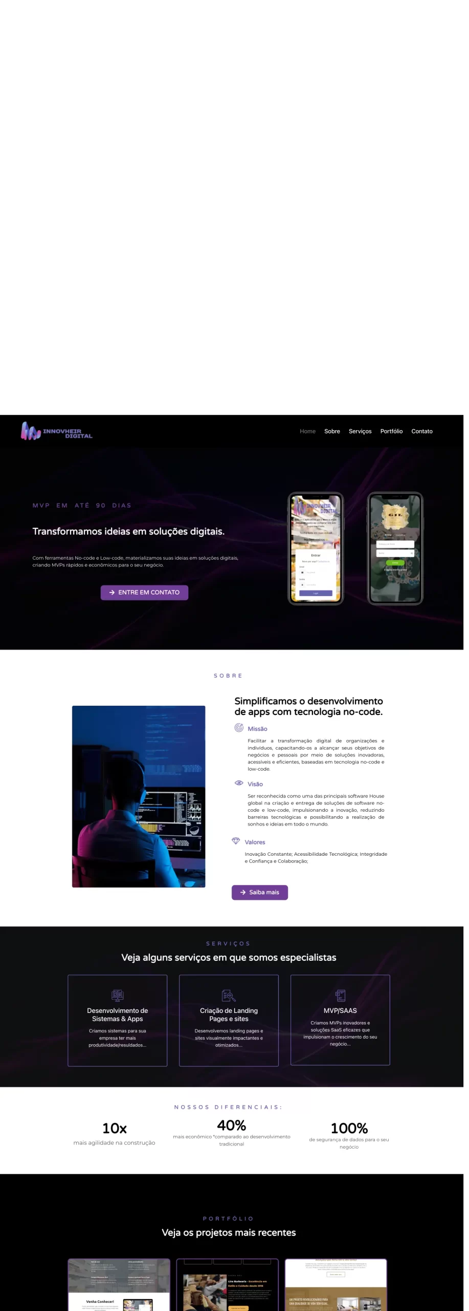 Site Institucional - InnovHeir Digital